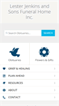 Mobile Screenshot of jenkinsfuneralhomes.com