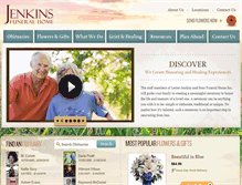 Tablet Screenshot of jenkinsfuneralhomes.com